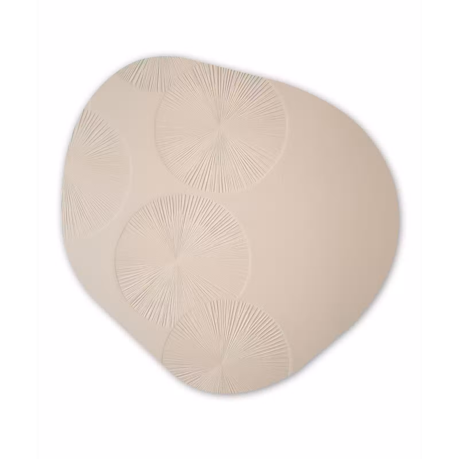 Organisch schilderij - Glas - Japandi - Beige - Modern — 1