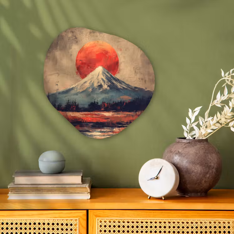Organisch schilderij - Forex - Bergtop - Sneeuw - Zon — 2
