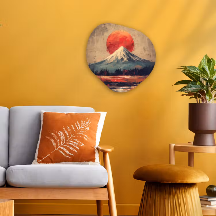 Organisch schilderij - Forex - Bergtop - Sneeuw - Zon — 3