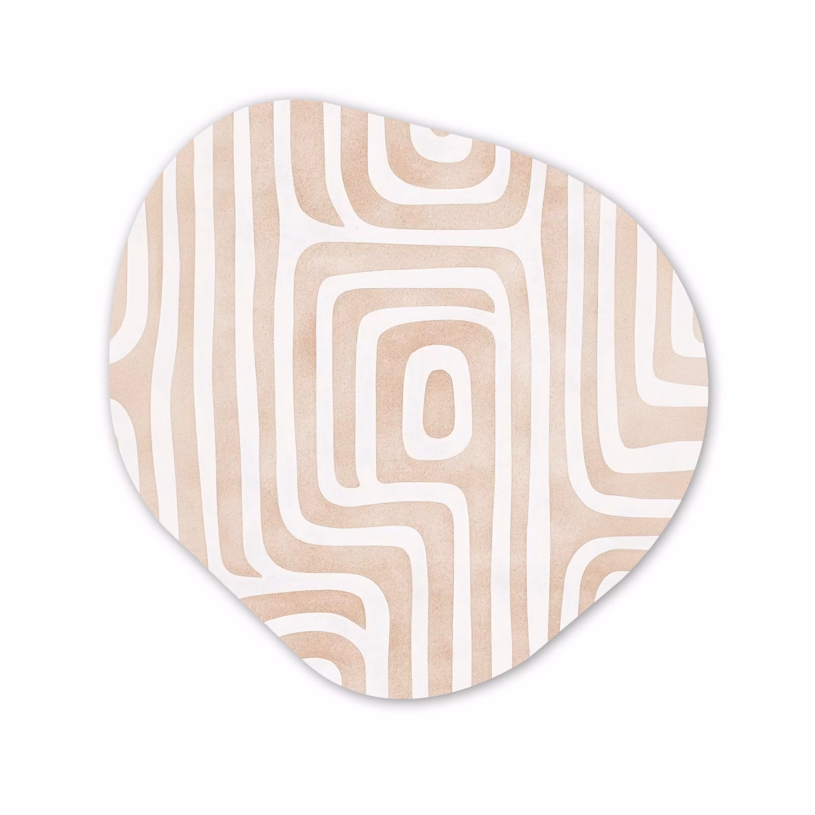 Organisch schilderij - Forex - Decoratief - Labyrint - Beige — 1