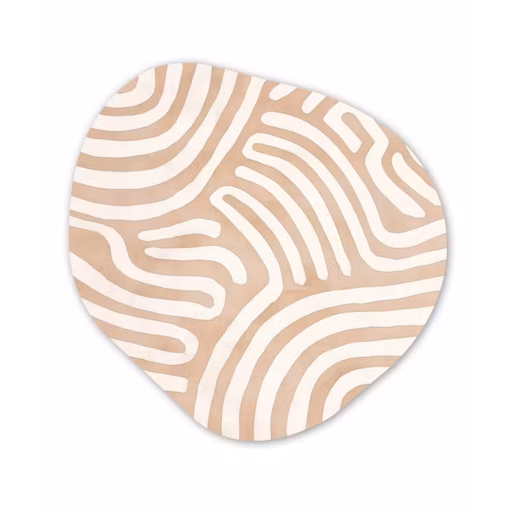 Organisch schilderij - Forex - Beige - Aardspatroon — 1