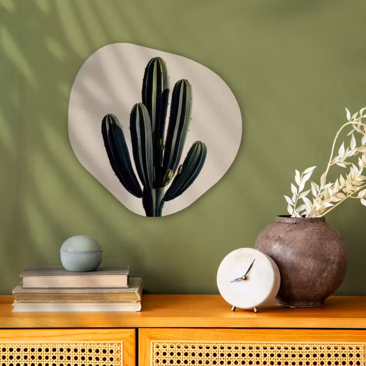 Organisch schilderij - Forex - Cactus - Subtiel - Groen — 2