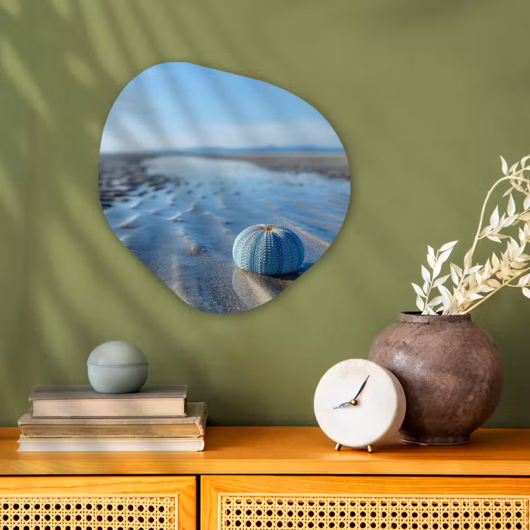 Organisch schilderij - Forex - Strand - Schild - Water - Blauw — 2