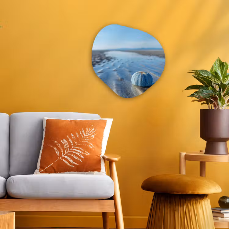 Organisch schilderij - Forex - Strand - Schild - Water - Blauw — 3