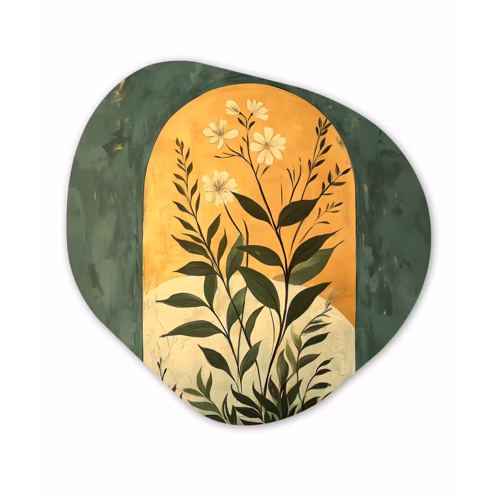 Organisch schilderij - Forex - Plant - Bloemen - Wit — 1