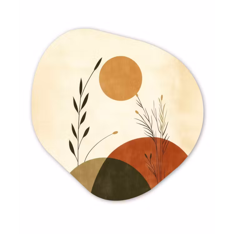 Organisch schilderij - Forex - Planten - Abstract - Vormen — 1