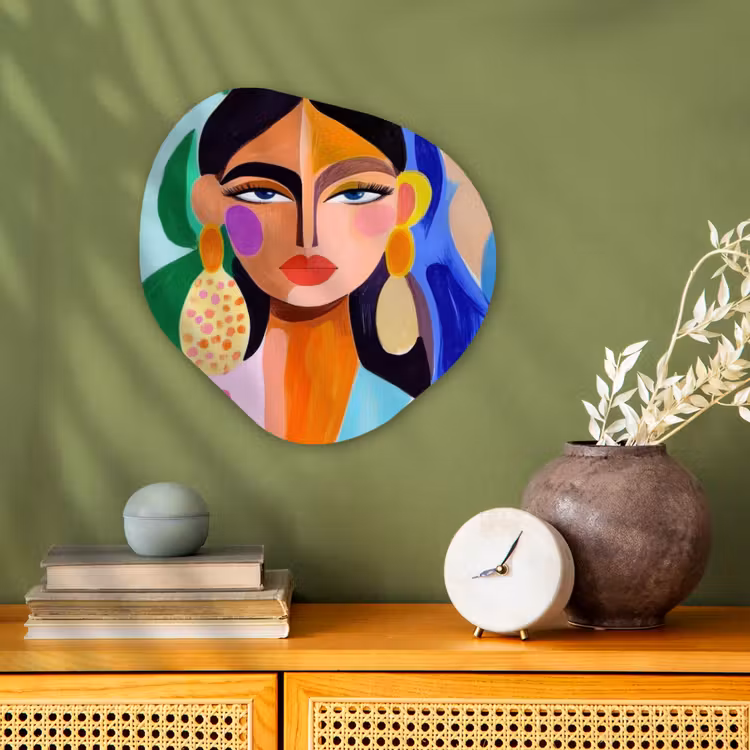 Organisch schilderij - Forex - Portret - Vrouw - Modern — 2