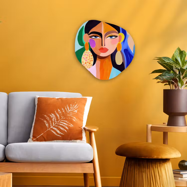Organisch schilderij - Forex - Portret - Vrouw - Modern — 3