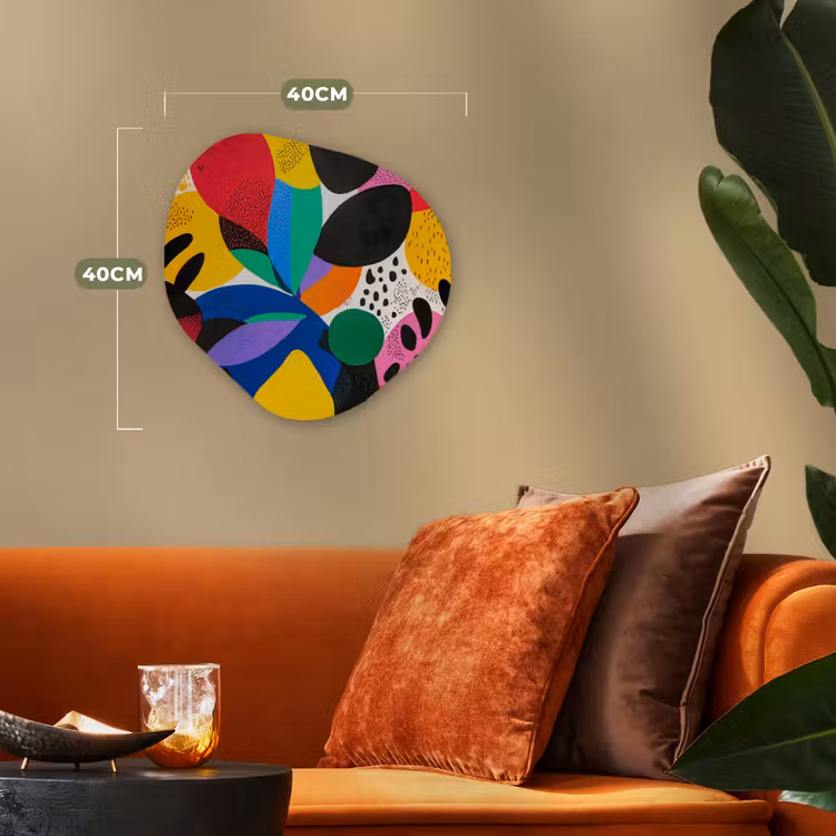 Organisch schilderij - Forex - Vormen - Stippen - Kleurrijk — 4