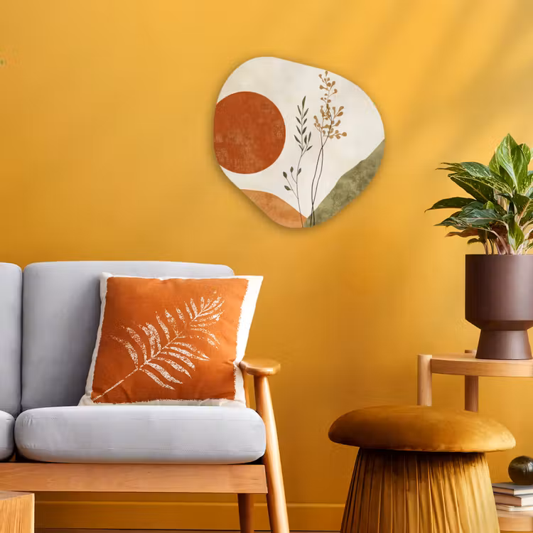 Organisch schilderij - Forex - Zon - Abstract - Takken - Oranje — 3