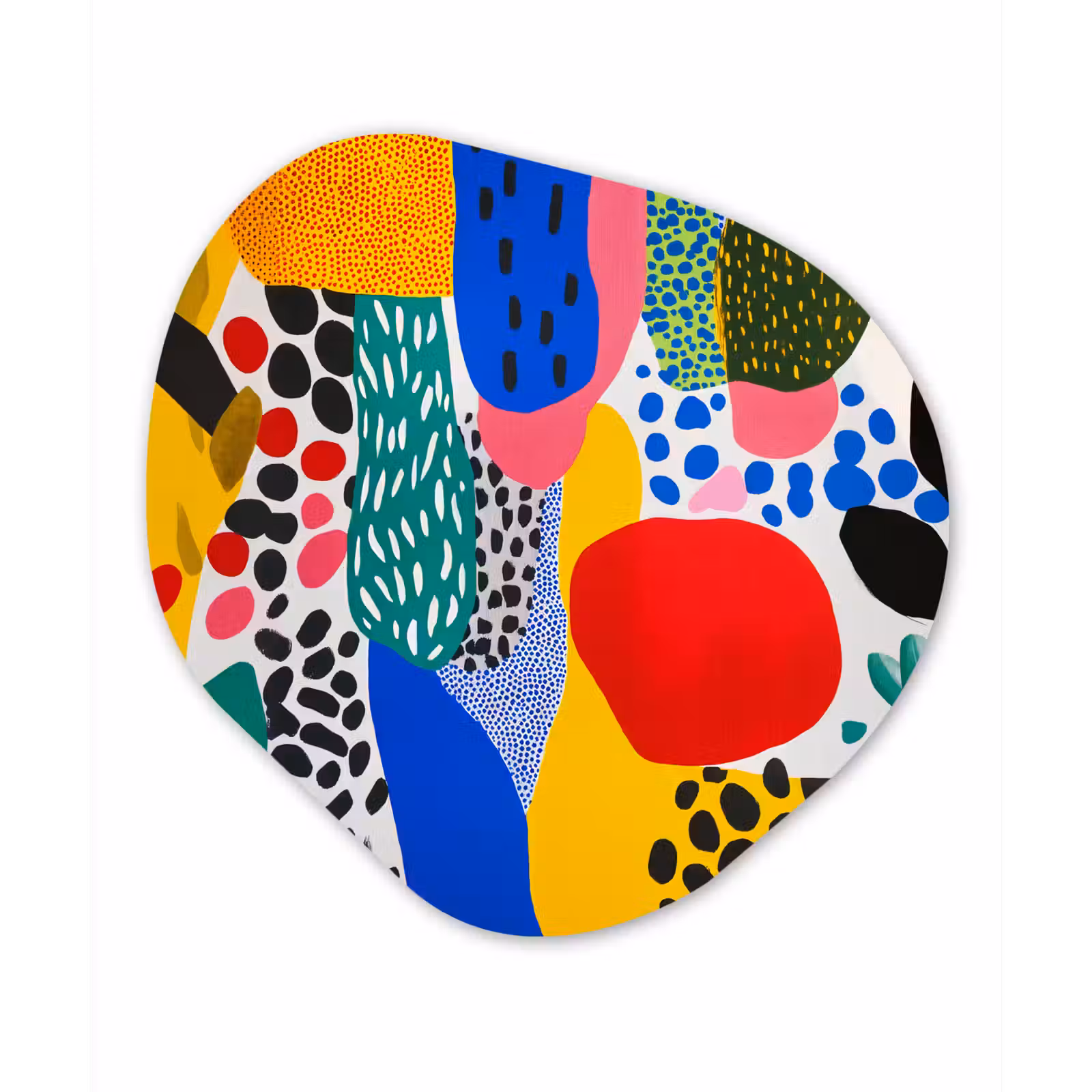 Organisch schilderij - Forex - Stippen - Vormen - Modern - Kleuren — 1