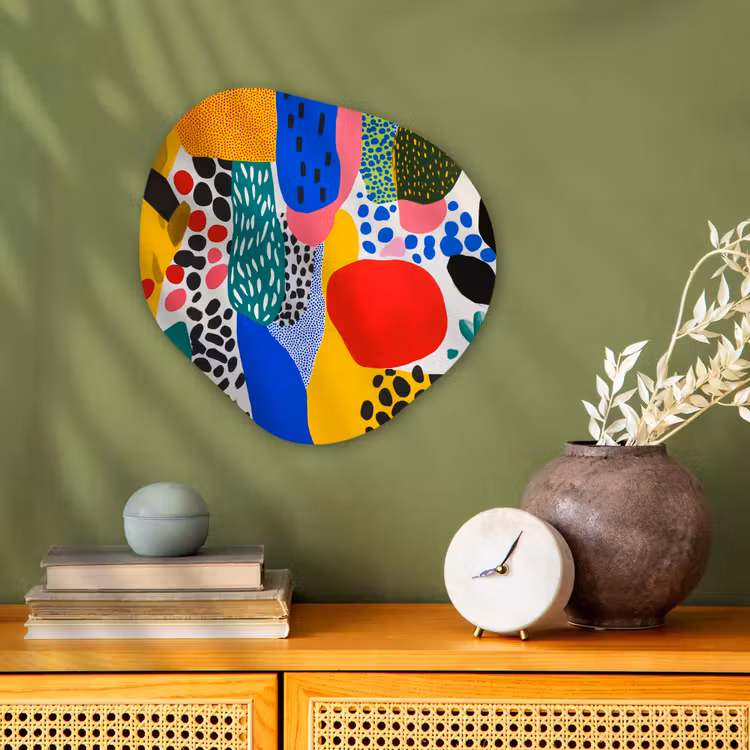 Organisch schilderij - Forex - Stippen - Vormen - Modern - Kleuren — 2