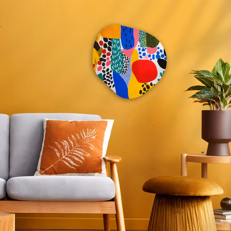 Organisch schilderij - Forex - Stippen - Vormen - Modern - Kleuren — 3