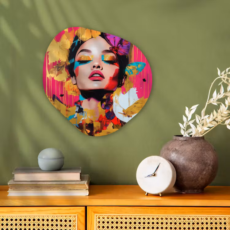 Organisch schilderij - Forex - Vrouw - Abstract - Kleurrijk — 2