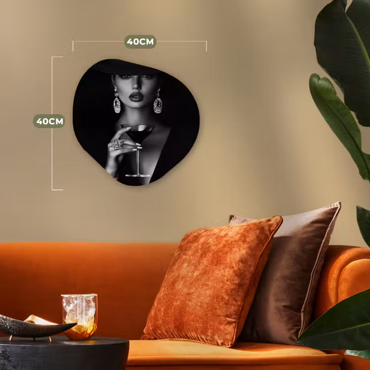 Organisch schilderij - Forex - Vrouw - Cocktail - Chic — 4