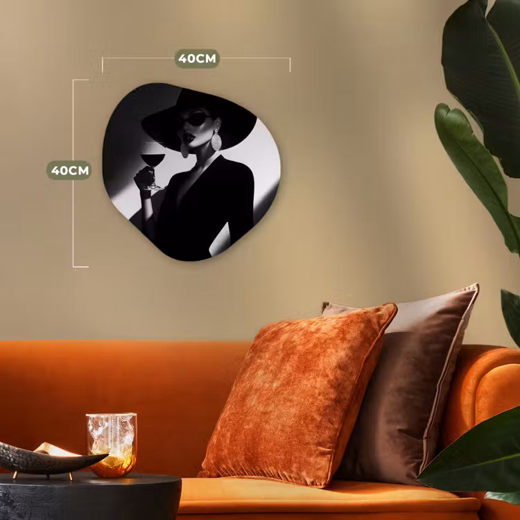 Organisch schilderij - Forex - Vrouw - Wijn - Chic — 4