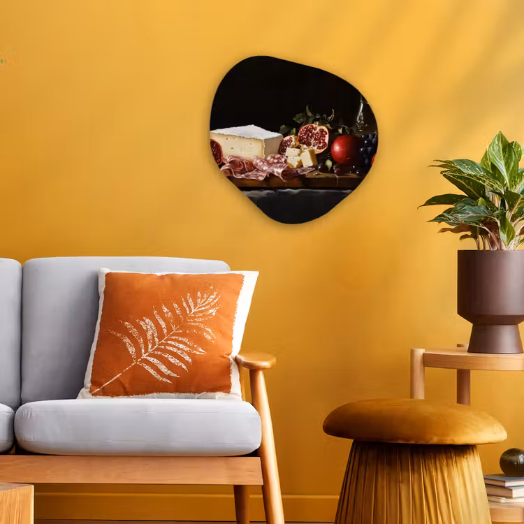 Organisch schilderij - Forex - Stilleven - Vintage - Borrelplank — 3
