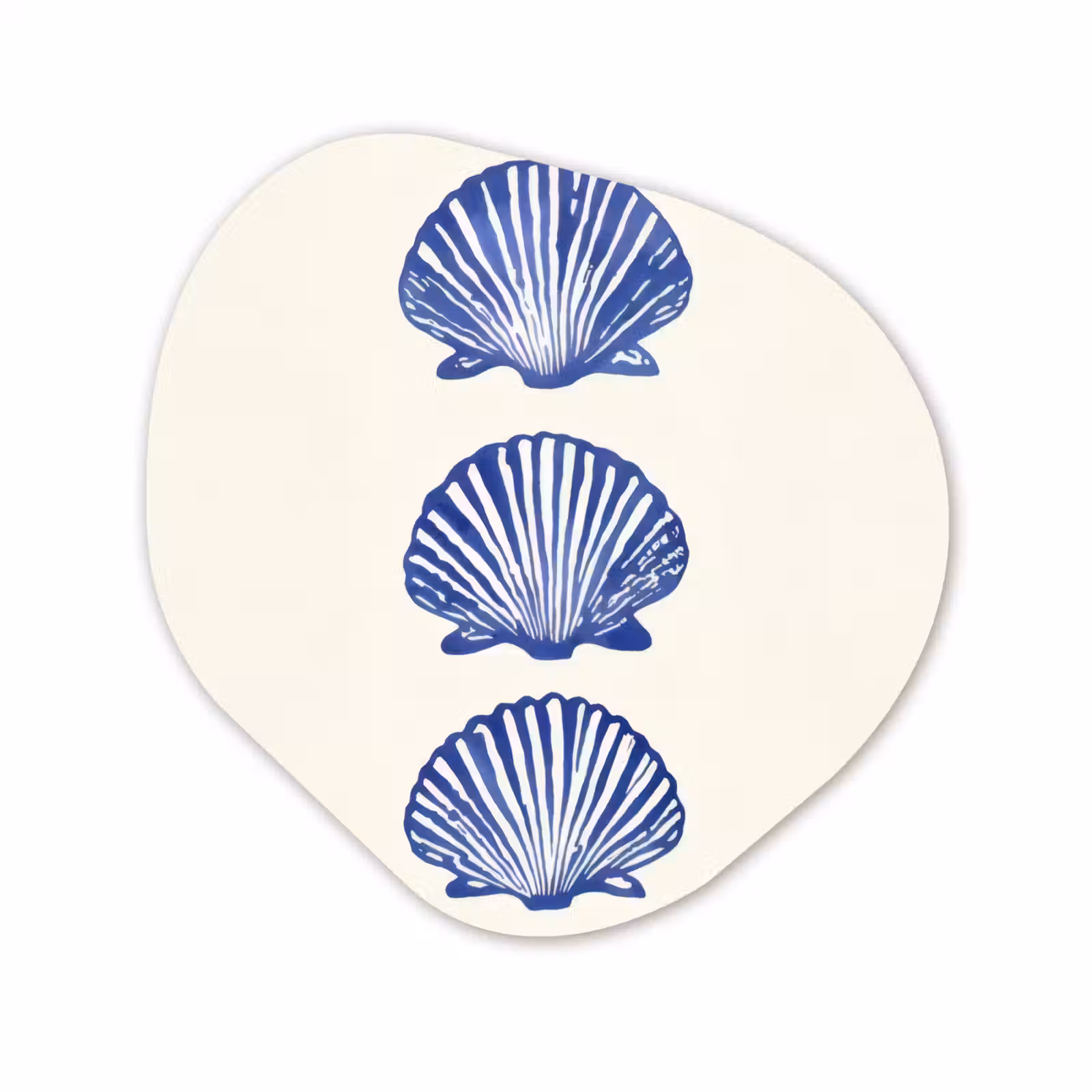 Organisch schilderij - Forex - Schelpen - Blauw - Patroon — 1