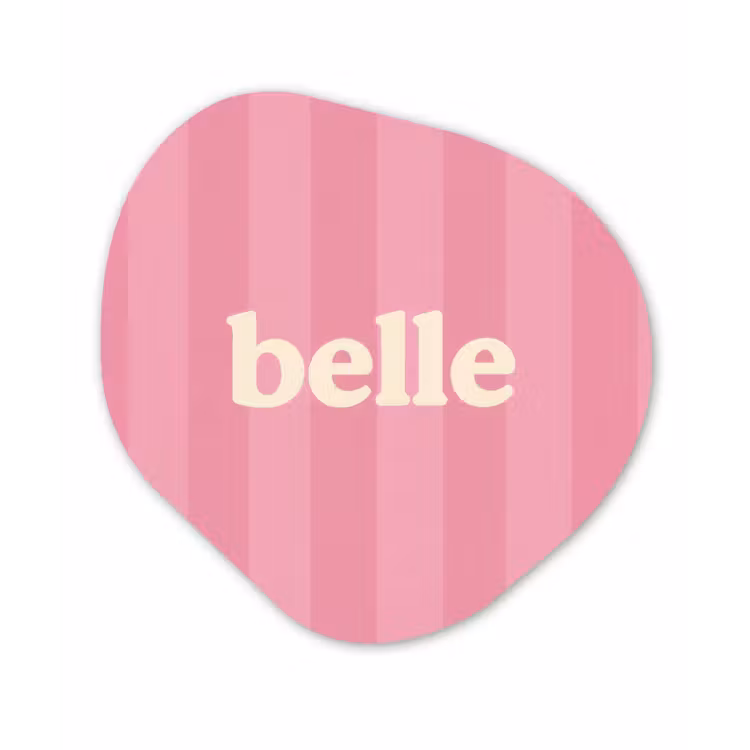Organisch schilderij - Forex - Roze - Gestreept - Belle — 1