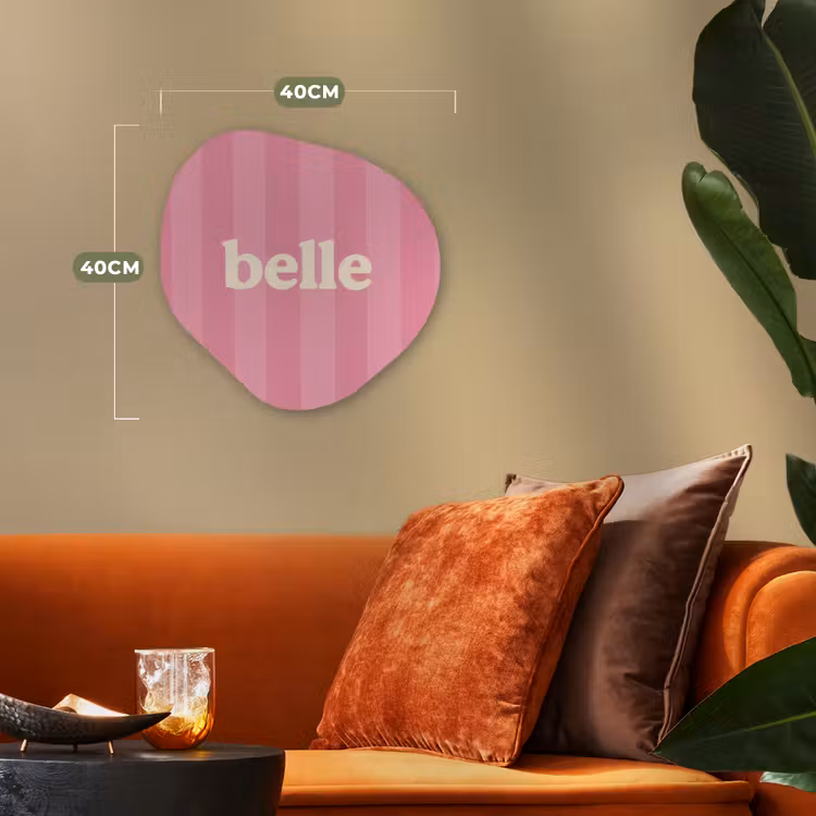 Organisch schilderij - Forex - Roze - Gestreept - Belle — 4