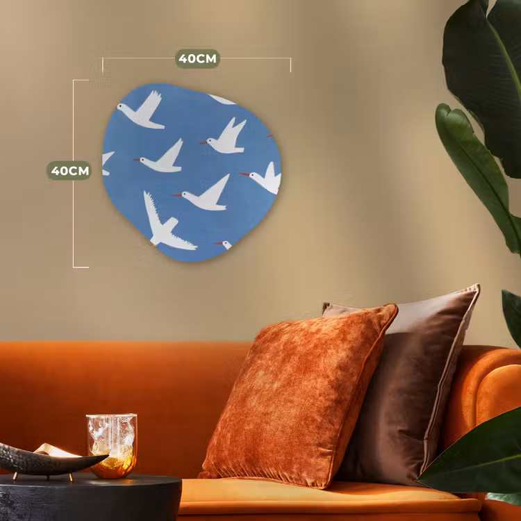 Organisch schilderij - Forex - Vogels - Wit - Patroon — 4
