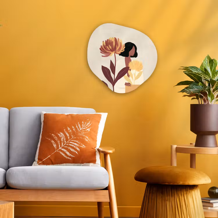 Organisch schilderij - Forex - Vrouw - Minimalistisch - Bloem — 3