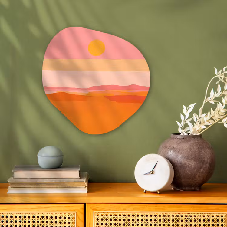 Organisch schilderij - Forex - Zon - Abstract - Landschap - Oranje — 2
