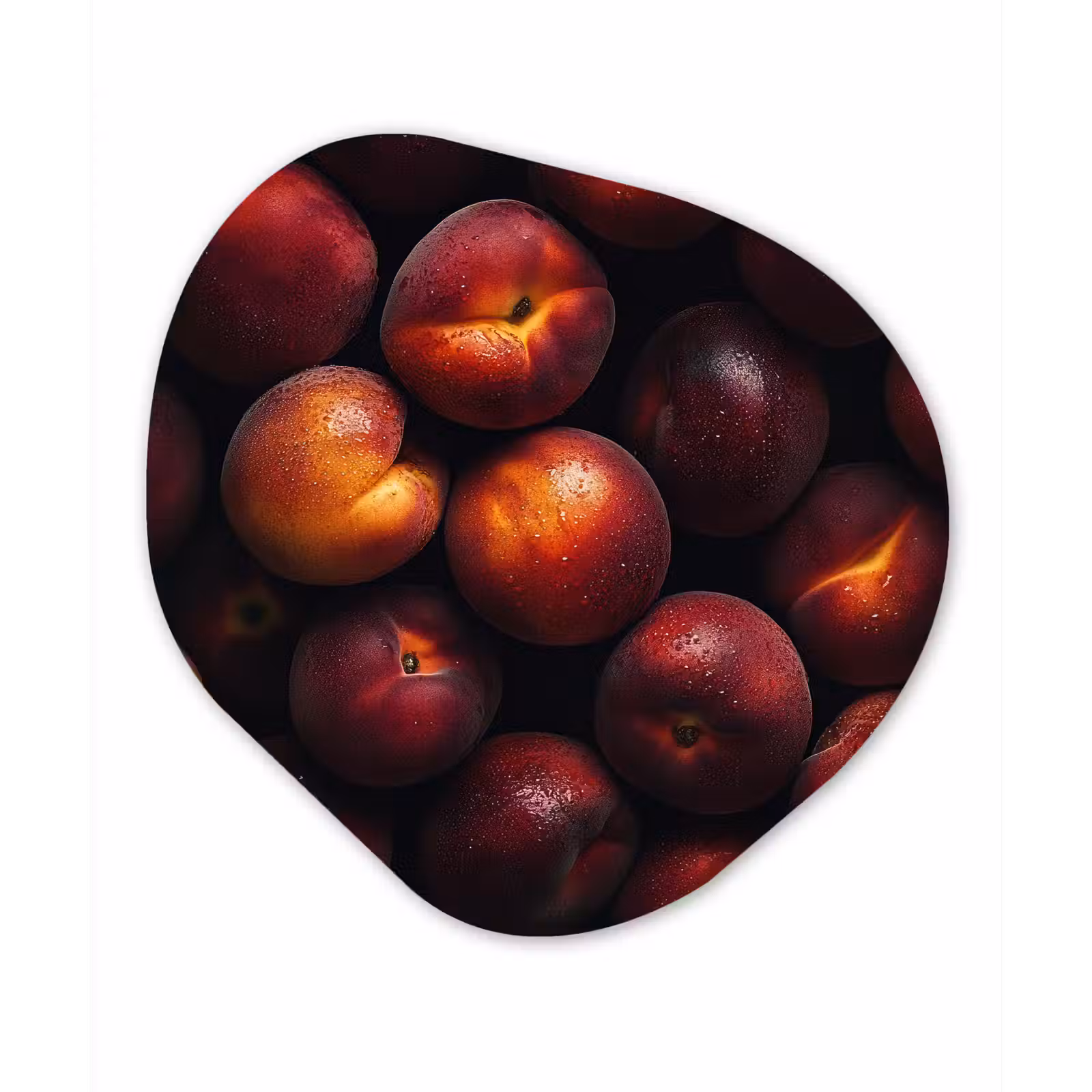 Organische vorm aluminium - Fruit - Close up - Nectarines — 1