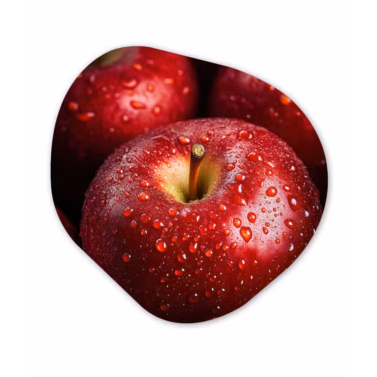 Organisch schilderij - Forex - Rood - Appels - Fruit — 1