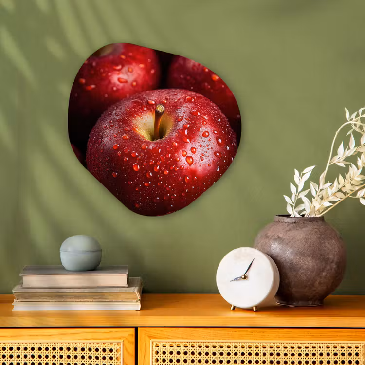 Organisch schilderij - Forex - Rood - Appels - Fruit — 2