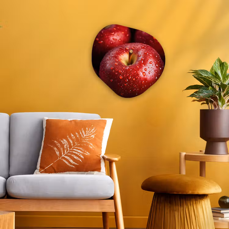 Organisch schilderij - Forex - Rood - Appels - Fruit — 3