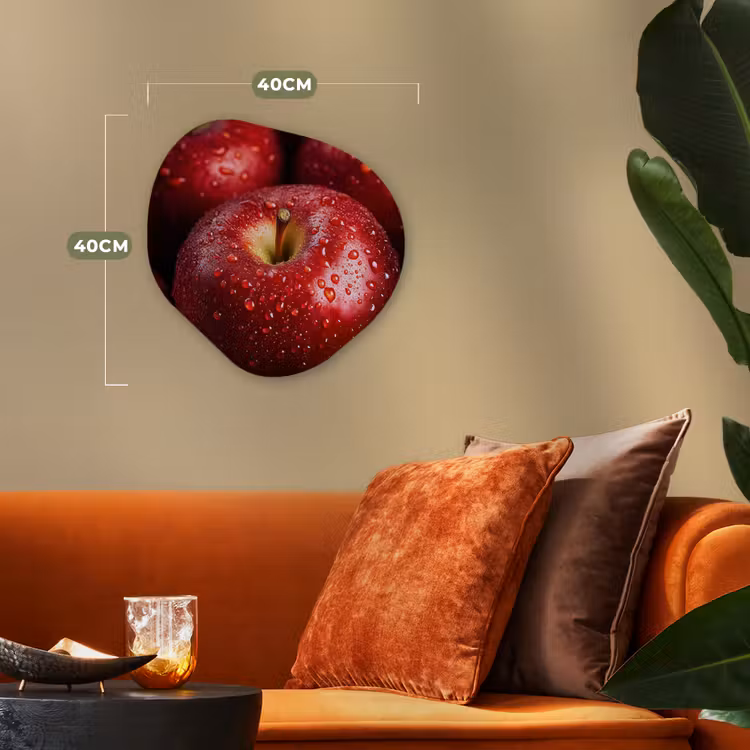 Organisch schilderij - Forex - Rood - Appels - Fruit — 4