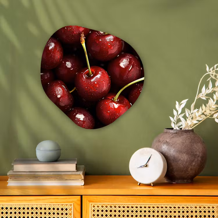 Organisch schilderij - Forex - Rood - Fruit - Kersen — 2