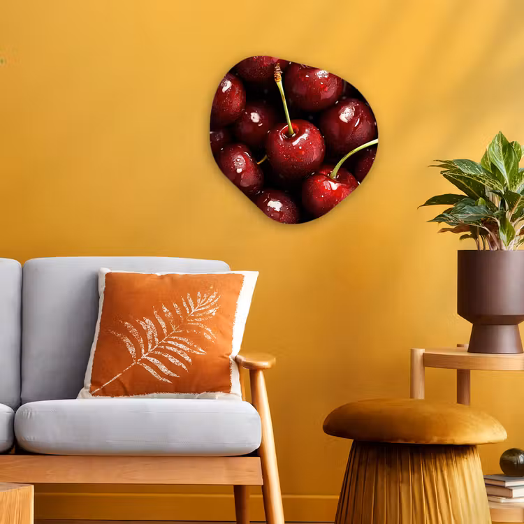 Organisch schilderij - Forex - Rood - Fruit - Kersen — 3
