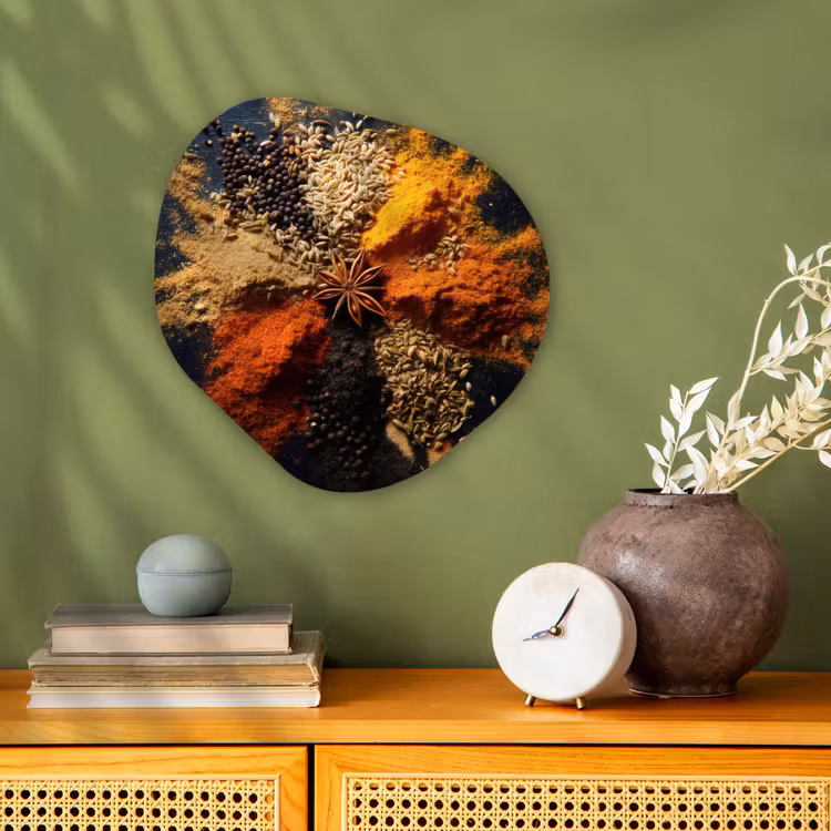 Organisch schilderij - Forex - Specerijen - Explosie - Oranje — 2