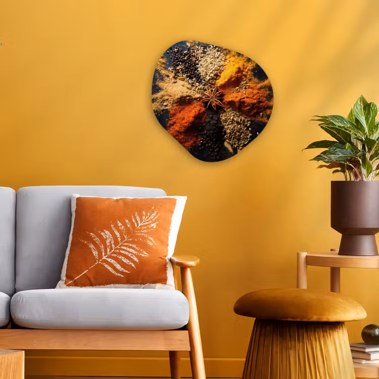 Organisch schilderij - Forex - Specerijen - Explosie - Oranje — 3