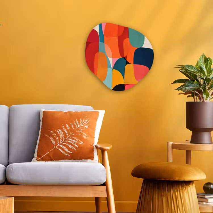 Organisch schilderij - Forex - Vormen - Kleurrijk - Abstract - Vlakken — 3