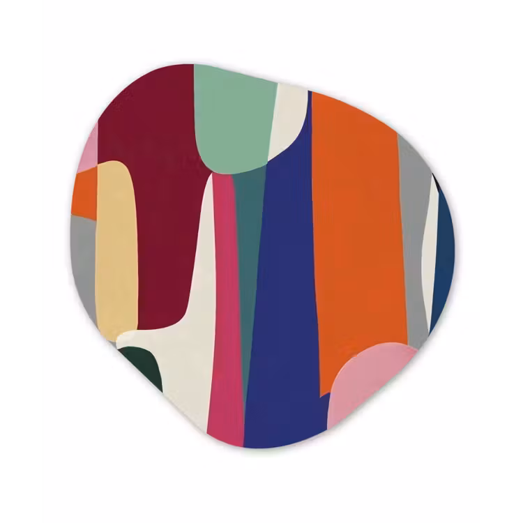 Organisch schilderij - Forex - Vormen - Ritmisch - Kleuren - Abstract — 1