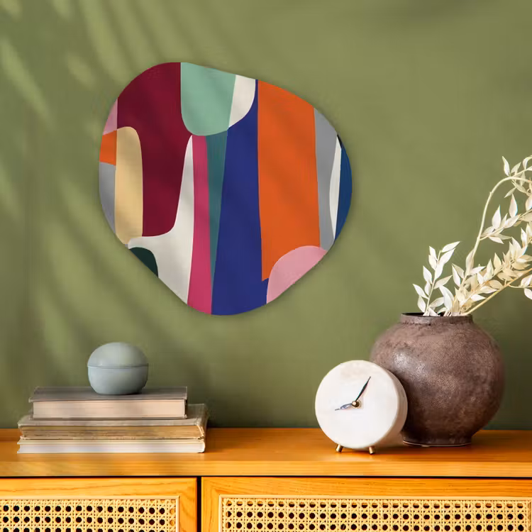 Organisch schilderij - Forex - Vormen - Ritmisch - Kleuren - Abstract — 2