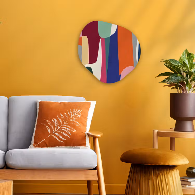 Organisch schilderij - Forex - Vormen - Ritmisch - Kleuren - Abstract — 3