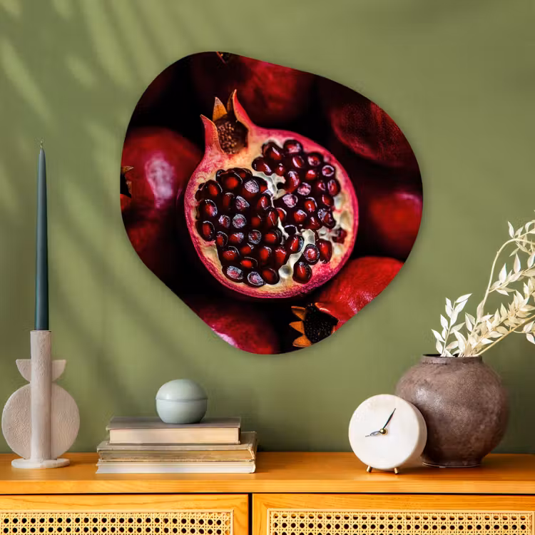 Organische vorm aluminium - Granaatappel - Rood - Fruit — 2