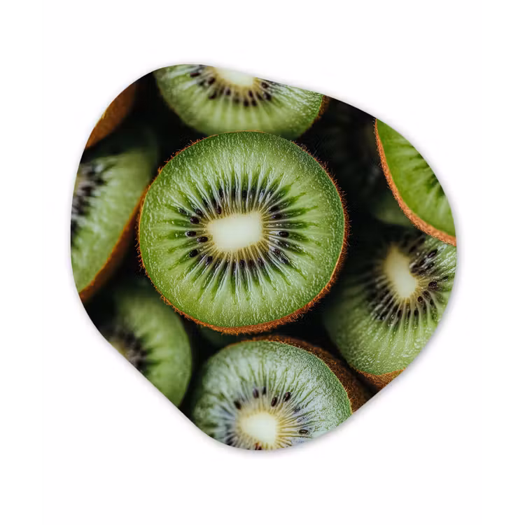 Organische vorm aluminium - Kiwi - Fruit - Groen — 1
