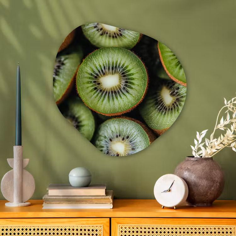 Organische vorm aluminium - Kiwi - Fruit - Groen — 2