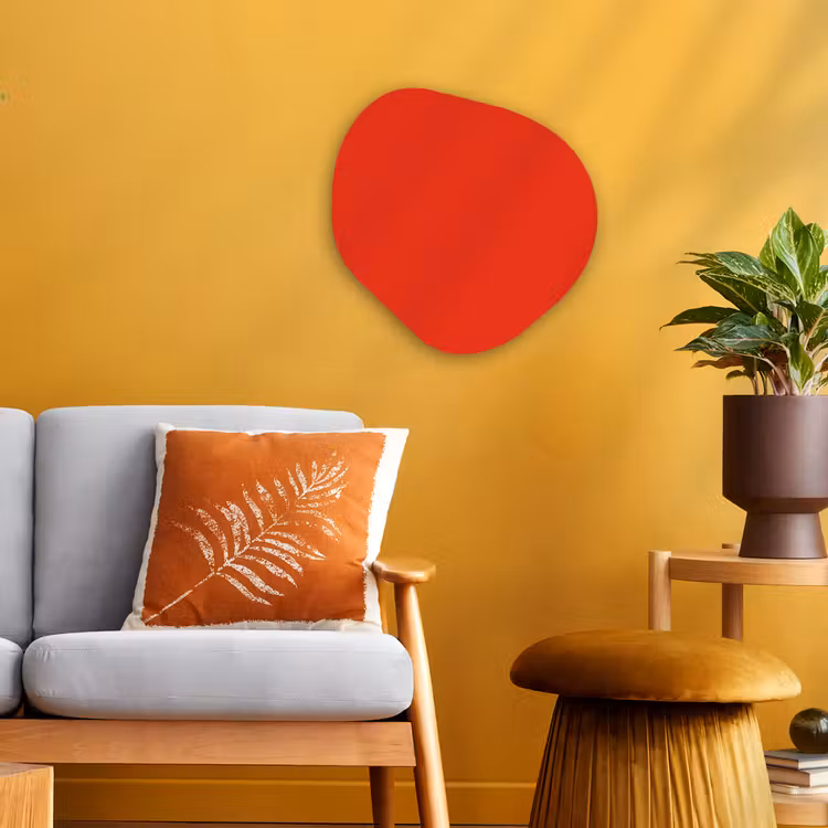 Organisch schilderij - Forex - Rood - Kleur - Effen — 3