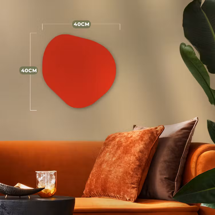 Organisch schilderij - Forex - Rood - Kleur - Effen — 4