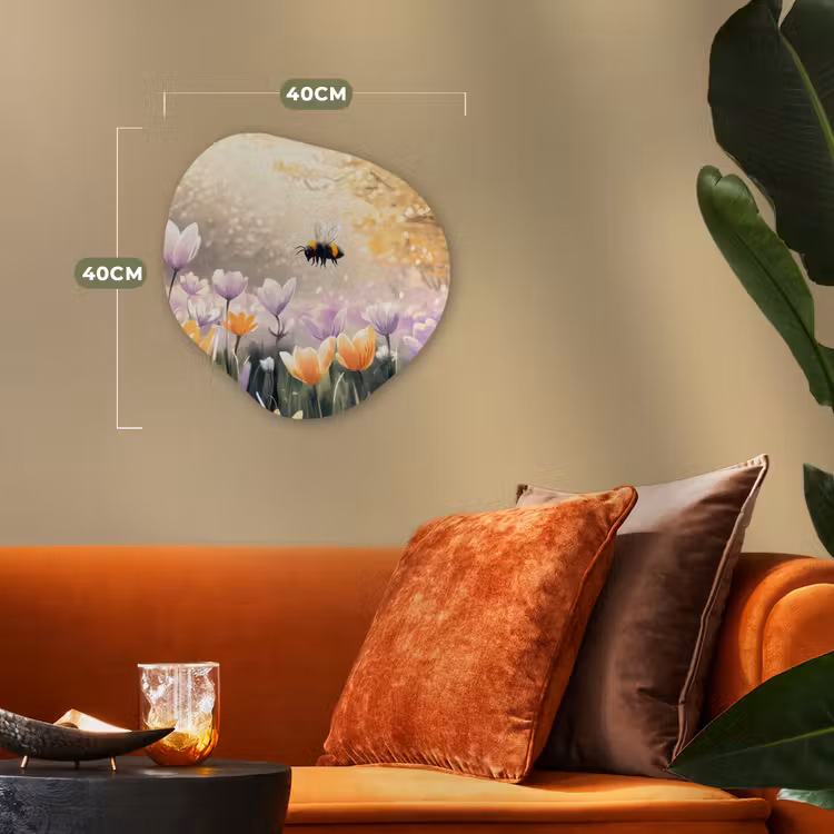 Organisch schilderij - Forex - Viooltjes - bij - Zonlicht — 4