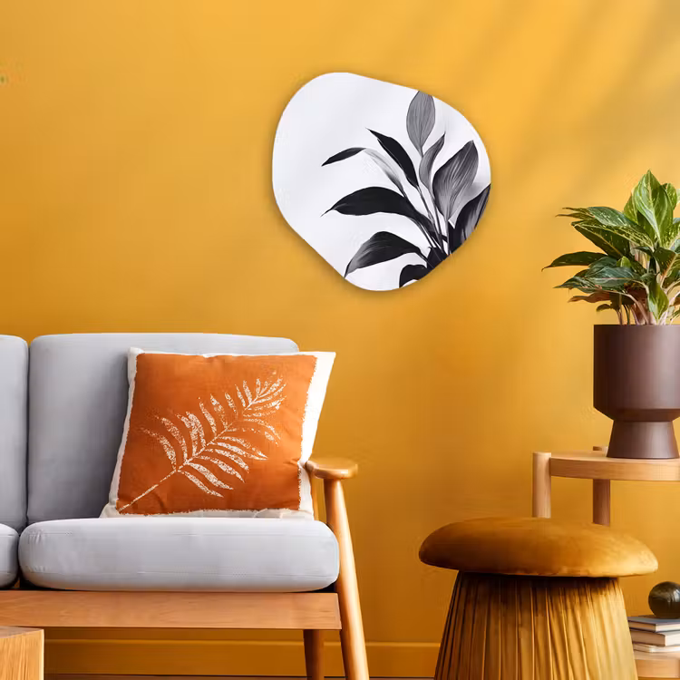 Organisch schilderij - Forex - Plant - Bladeren - Minimalistisch - Zwart — 3