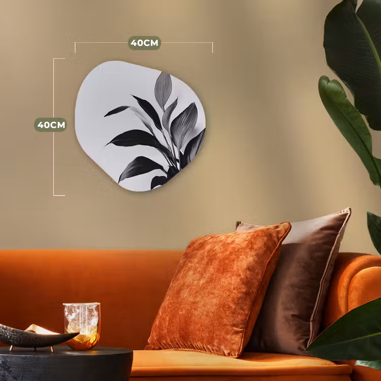 Organisch schilderij - Forex - Plant - Bladeren - Minimalistisch - Zwart — 4