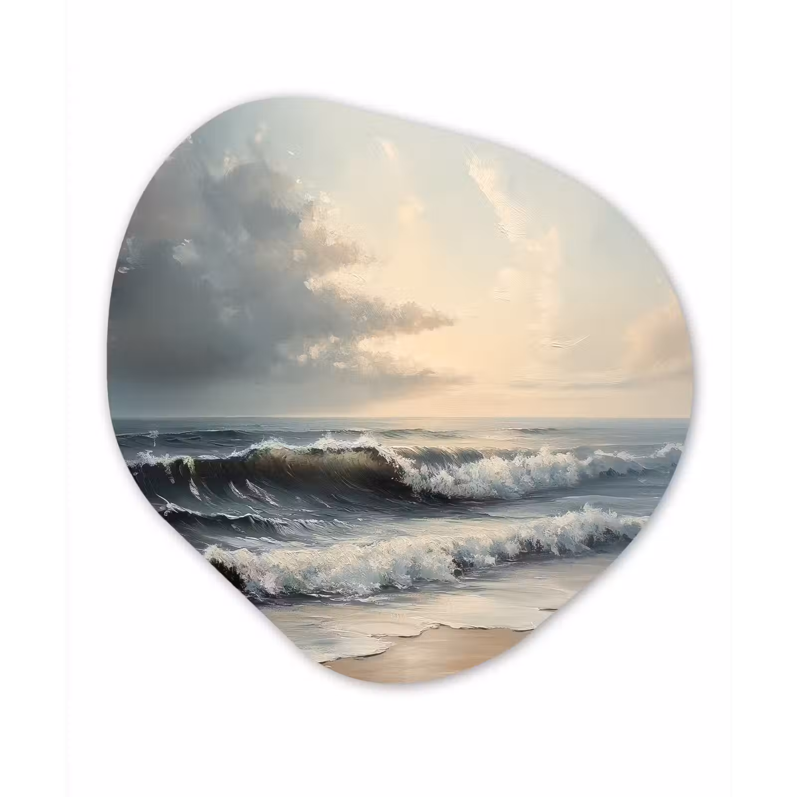 Organisch schilderij - Forex - Strand - Zee - Zonsondergang — 1