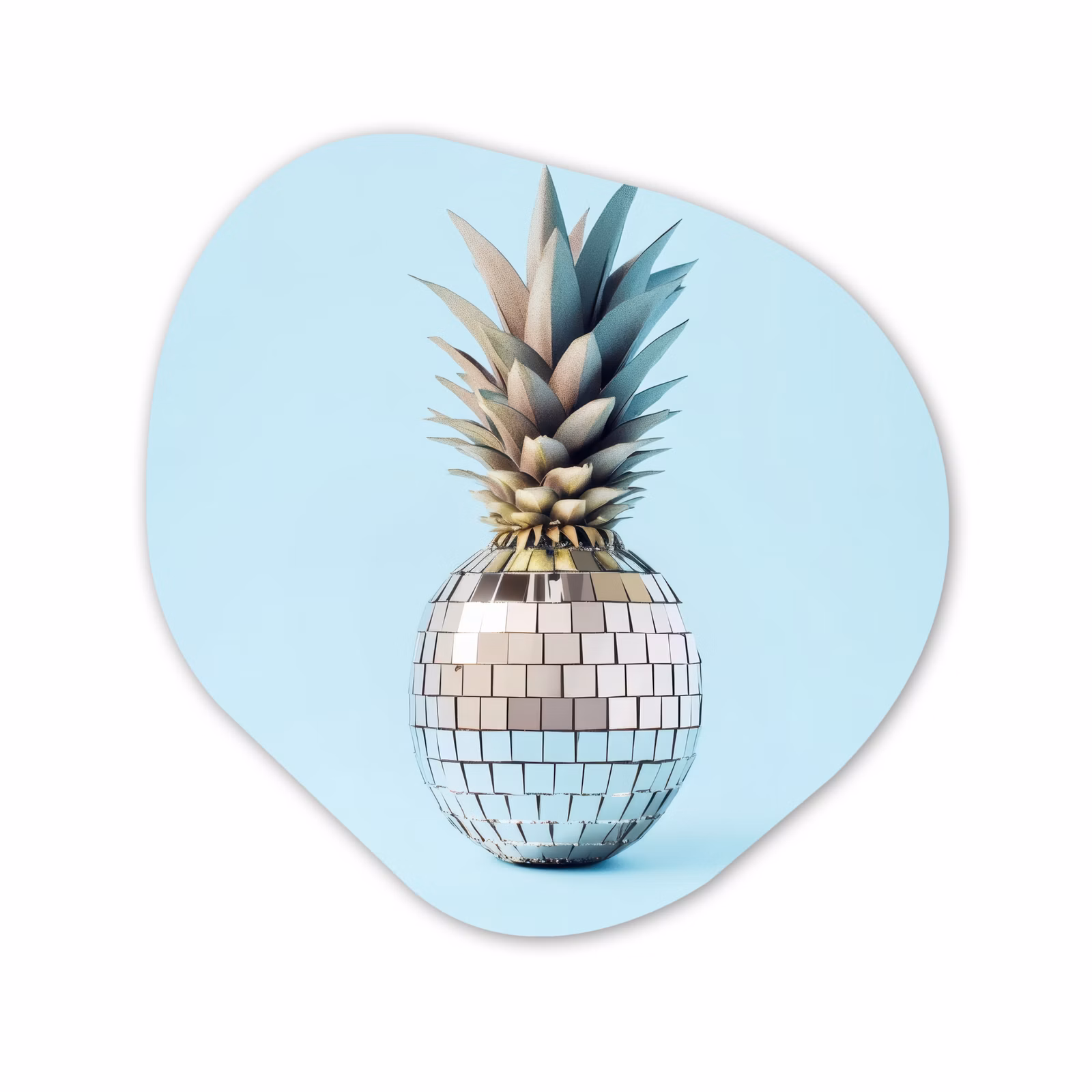 Organische vorm aluminium - Blauw - Ananas - Disco - Discobal — 1